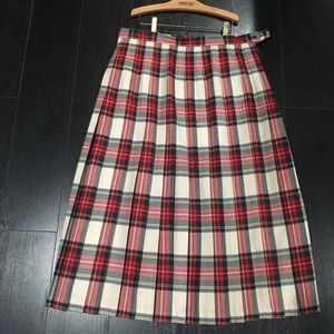 Land’s End plaid pleated skirt or kilt. Vintage